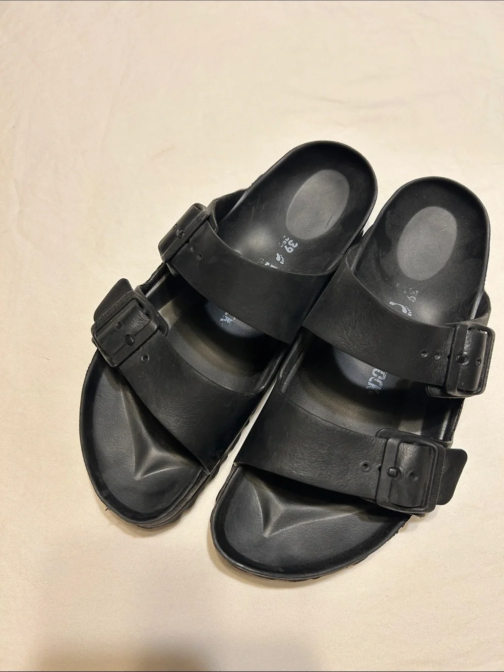 Birkenstock Black Two-Strap Men’s Sandals